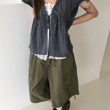 Striped Double Blouse