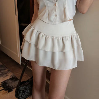 Delvey tiered skirt