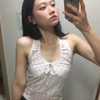 Pink Youth Halterneck Sleeveless Top