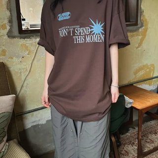 [Unisex] Moment Maxi Oversized Short Sleeve T-shirt (3 colors)