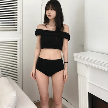 Cuff Off-Shoulder Bikini (one color)