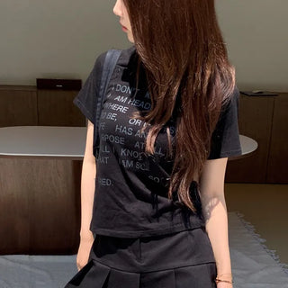 Low Lettering Patch Short Sleeve T-shirt