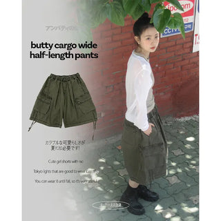 Butty Cargo Wide Half-Length Pants