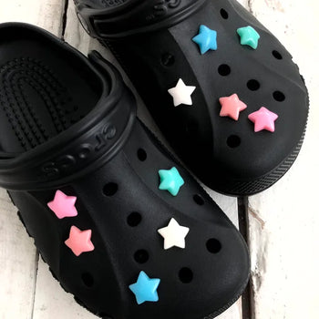(10 pcs) Shooting Star Schwitz Set Star Slipper Charm Shoe Decorating Set