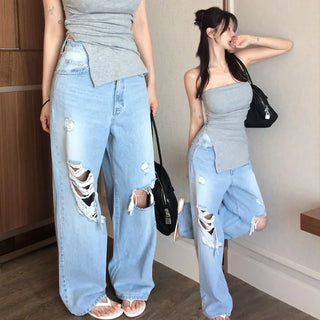 Cutlin Damage Wide Pants