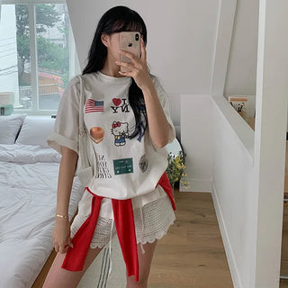 Ramie knit shorts
