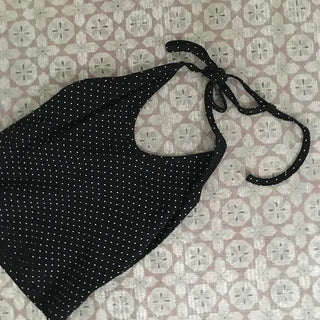 Mori Dot Layered Halter Neck Strap Sleeveless