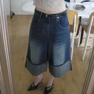 Folding Bermuda Denim Pants