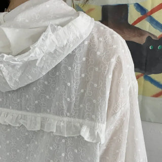(Sal-Anta Item/Rainy Season Look) Vine Flower Summer Zip-Up Hoodie