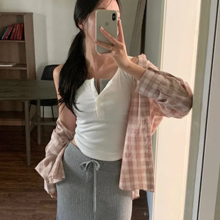 Closet Oversized Check Shirt