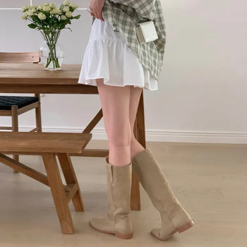Heidi Frill Flare Elastic Mini Skirt