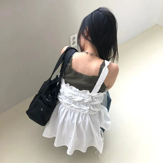 Shirred Sleeveless Top
