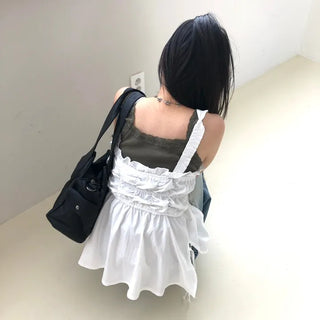 Shirred Sleeveless Top