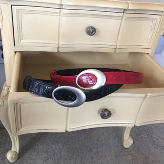 Oval Python belt