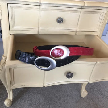 Oval Python belt