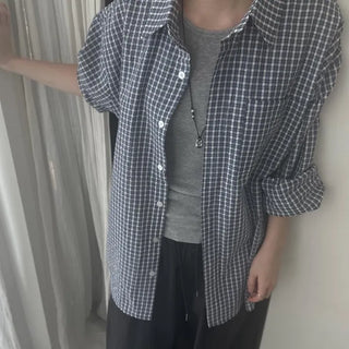[UNISEX] Square Check Shirt