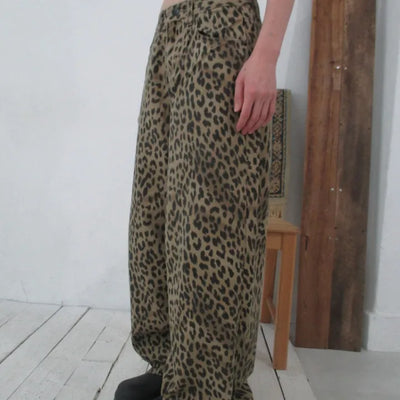 Leopard Wide Pants (2 colors)