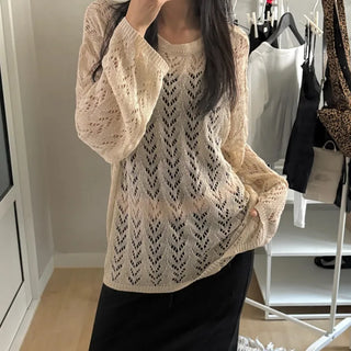 Summer Sci-Fit See-through Loose Fit Knit