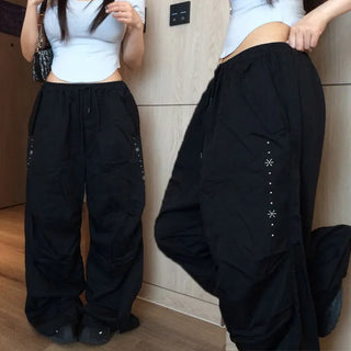 Bereon banding studded wide pants