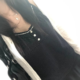Dot Shirred Sleeveless (3 colors)