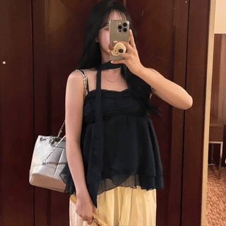 Bonji Ruffle Ribbon Tank Top