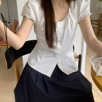 Molling Puff Short Sleeve Blouse