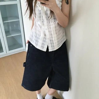 Indie Corduroy Bermuda Denim