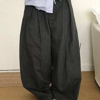 Bring Pintuck Cotton Wide Pants