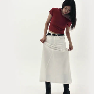Summer Cotton Long Skirt
