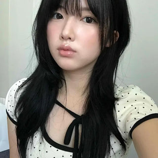 Dot Puff Ribbon Short Sleeve T-shirt