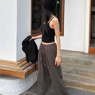 Summer Loose Fit Linen Wide Long Pants