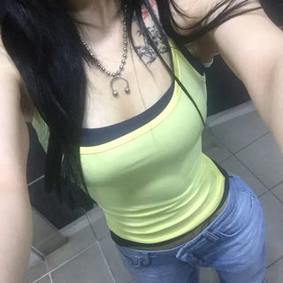 IT GIRL SLEEVELESS Line Cover Sleeveless Top Breast Cover Sleeveless Summer Sleeveless Top
