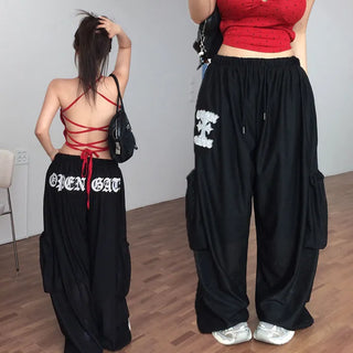 Epiron Mesh Elastic Waist Wide Pants