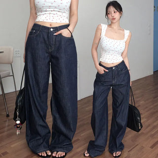 Ophron raw denim wide pants