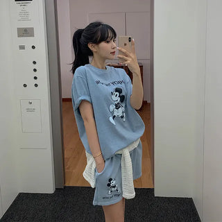 Washed Mickey Pants