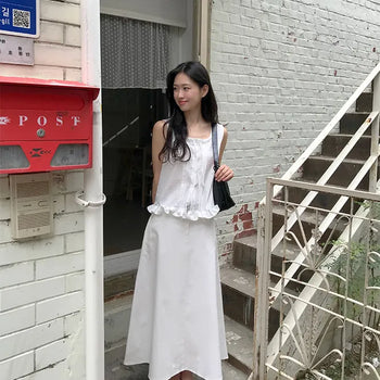 Tweed Flare Long Skirt