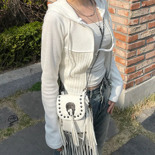 Cable Knit Color Block Slim Crop Two-Way Zip-Up Hoodie