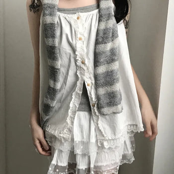 Shine Romantic Dot Chiffon Tiered Skirt (3 colors)