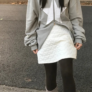 [Hinitsuki] Heart Padded H-Line Skirt (2 colors)