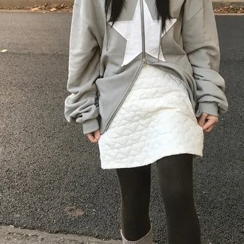 [Hinitsuki] Heart Padded H-Line Skirt (2 colors)