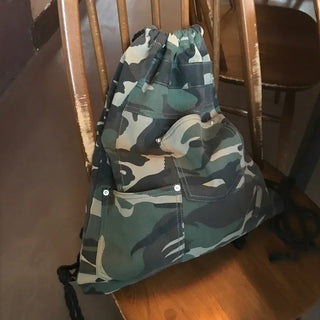Unisex Military Camo Vintage Gym Bag