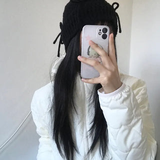 Lovely Ribbon Knit Beanie (2 colors)