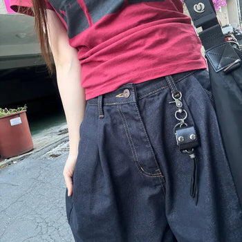 Unisex Dice Pocket Tassel Keyring