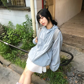 Unisex Summer Brick Hooded Windbreaker (4 colors)