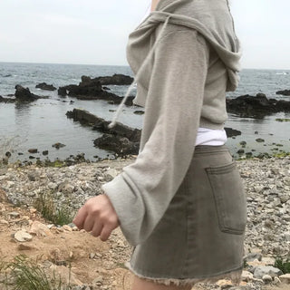 Summer Knit See-through Zip-Up Hoodie (3 colors)