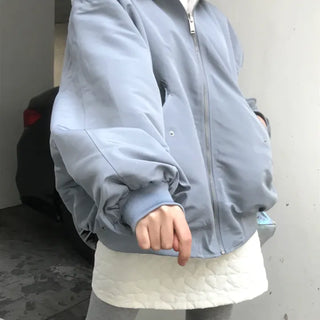Pudding Reversible Mink Fur Bomber Jacket (3 colors)
