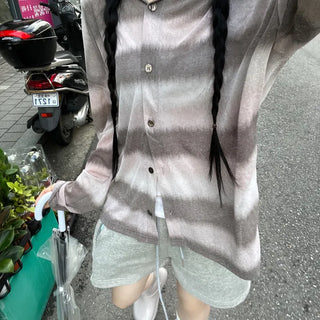 Macaron Hooded Button Cardigan (2 colors)