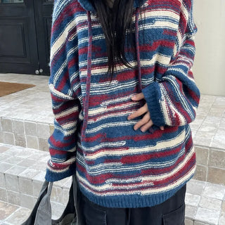 Unisex Barcode Stripe Hoodie (2 colors)