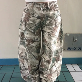 WOODY PANT | Real Tree Wide-Leg Balloon Fit Jeans Pants