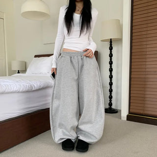[Gorgeous Fit/New Autumn Arrival] Curved Oversized Boxy Wide Long Training Pants